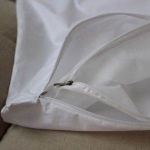 4 Zippered Closure white cotton  the inner case